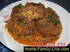 Кулинарные рецепты Мясные зразы - пошаговый фоторецепт - Мясные зразы с капустой