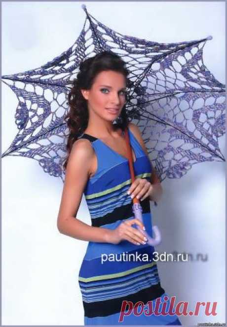 Вязаный зонт в сиреневых тонах. Вязание крючком зонта схема. - Схемы вязания разное - Схемы для вязания - Уроки вязания крючком - Вязание крючком, схемы для вязания крючком