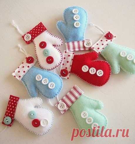 Новогодние игрушки из фетра своими руками с выкройками, схемами и шаблонами. Много идей поделок на Новый год