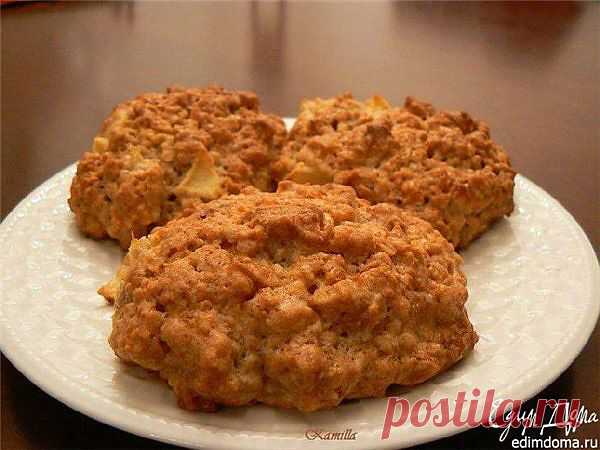 Как приготовить овсяное печенье с яблоками рецепт блюда с фото