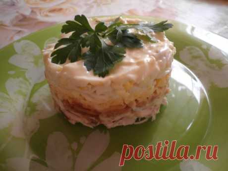 Салат с куриной грудкой и яблоком | Домашние Рецепты с Фото