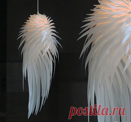 Modern Iracus White Feather Wing Ceiling Light Pendant Lamp Chandelier Fixture | eBay