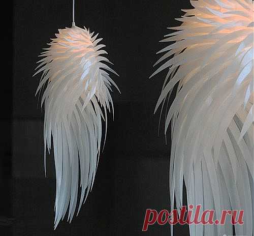 Modern Iracus White Feather Wing Ceiling Light Pendant Lamp Chandelier Fixture | eBay
