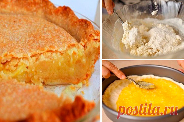 Вкусненький и очень простой лимонный пирог. Приготовьте на чай, замечательный