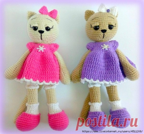 Вязаная игрушка &quot;Кошечки-милашки&quot; » Женский Мир