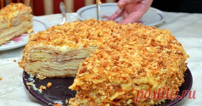 Постный «Наполеон» на пиве: когда муж постится, балую его этой сладостью Бутылочка пива, мука, грецкие орехи и никаких яиц!