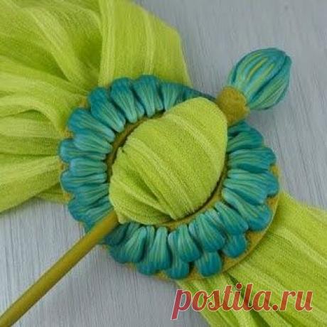 Броши для шали из полимерной глины