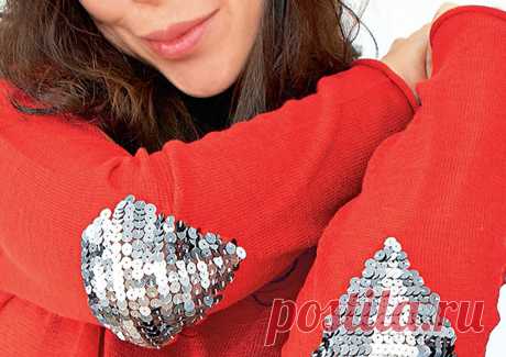 Как сделать заплатки из пайеток / Мастер-классы / Burdastyle