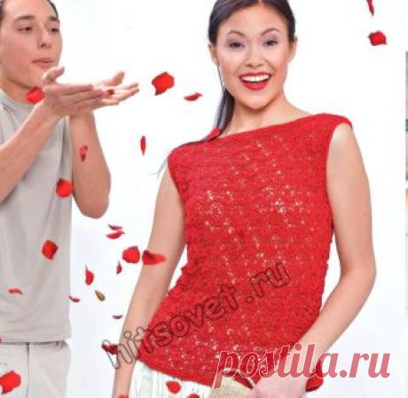 Ажурный топ спицами. / Хитсовет