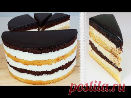 ВКУС ДЕТСТВА 👍 Торт из СССР: «ПТИЧЬЕ МОЛОКО С МАНКОЙ» | Проверенный ГОДАМИ Советский Рецепт