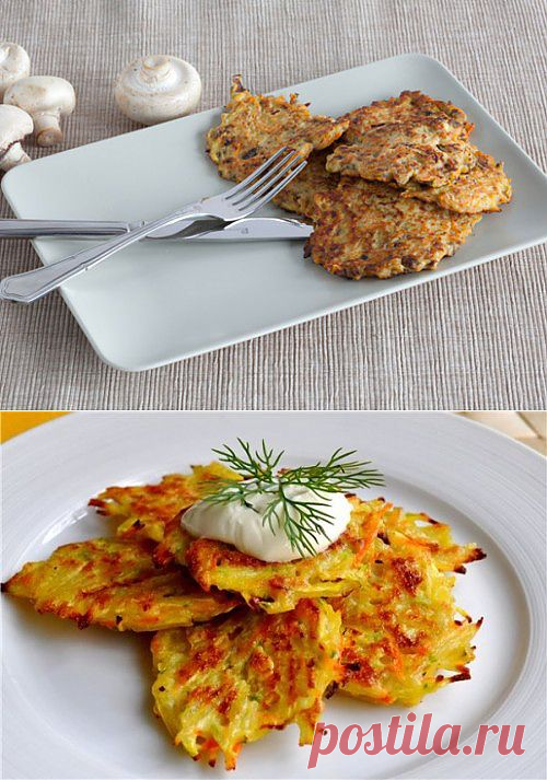 Летние оладьи с разными овощами / Простые рецепты