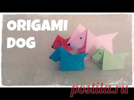 Origami for Kids - Origami Dog Tutorial (Very Easy)