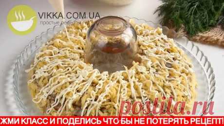 Салат На НОВЫЙ ГОД Купеческий ПРАЗДНИЧНЫЙ мясной салат