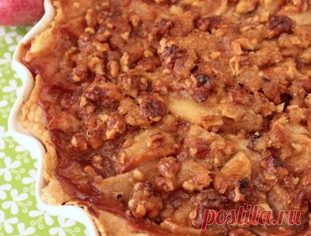 Яблочный пирог с карамелью - осенний блюз