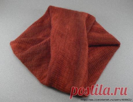 Необычный шарф-хомут (снуд).