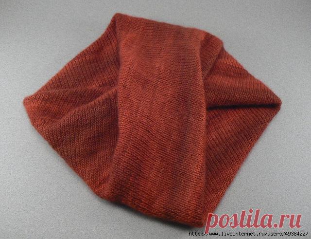 Необычный шарф-хомут (снуд).