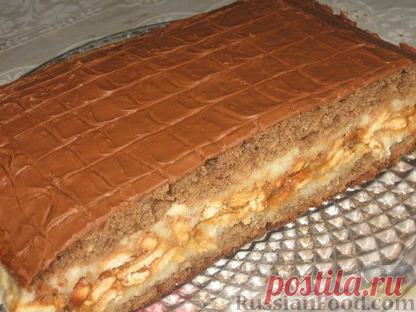 Рецепт: Торт Сникерс на RussianFood.com