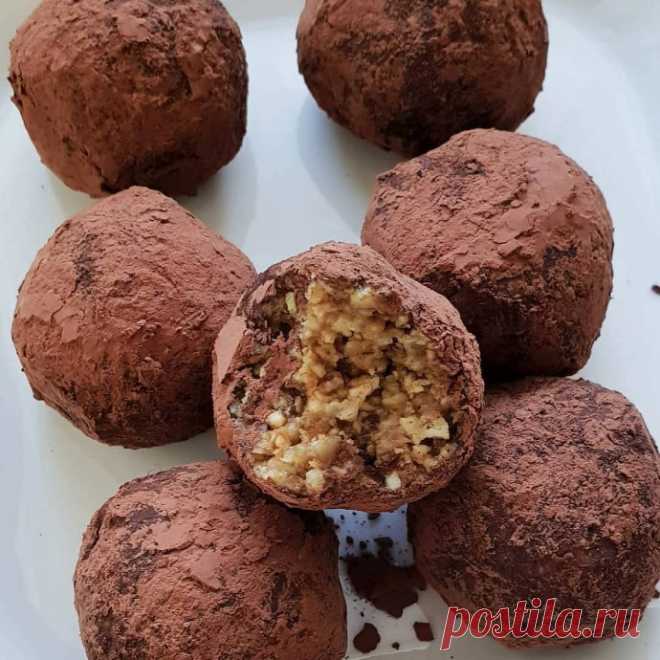 Простые и очень вкусные конфетки за считанные минуты!