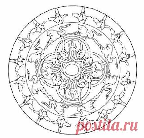 Мандалы для живописи: Мандала модерн