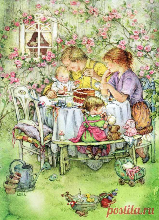 Чем пахнет детство... Художник-иллюстратор Lisi Martin.