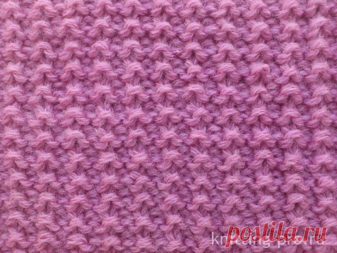 Узор "Кукурузка" - knitting-pro.ru - От азов к мастерству