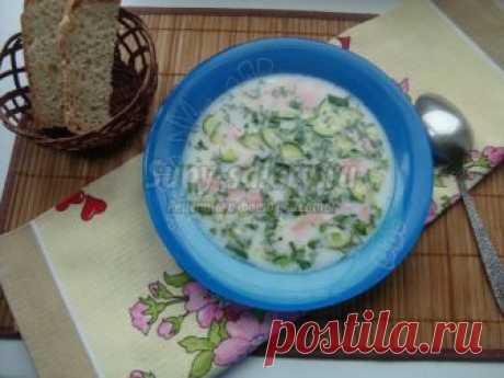 Окрошка на айране. Рецепт с пошаговыми фото