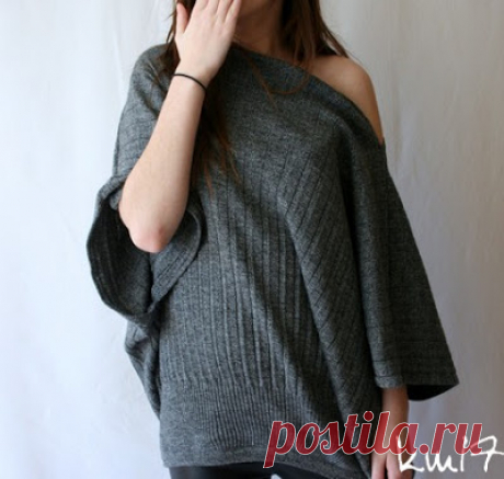 Была у меня плиссированная юбка......стал пуловер &quot;Летучая мышь&quot;