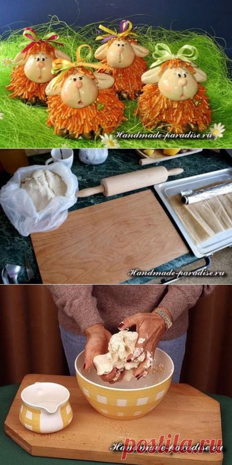 Пасхальный ягненок из соленого теста - Handmade-Paradise