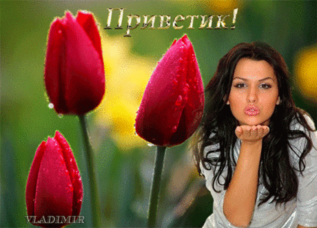 Приветик! - анимационные картинки и gif открытки