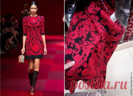 Мастер-класс: пошив платья от Dolce &amp; Gabbana! Очень красиво!