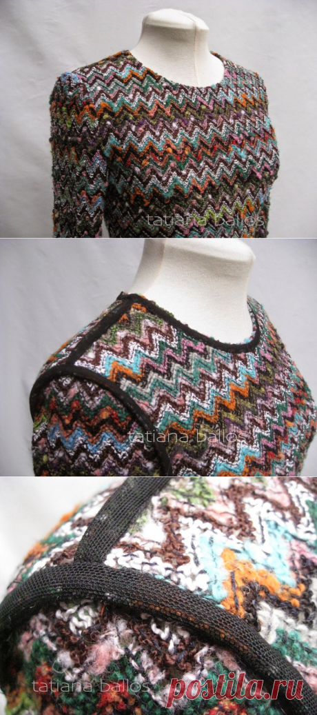 Обработка срезов на крупном рыхлом трикотаже / Материалы, техники и инструменты / ВТОРАЯ УЛИЦА