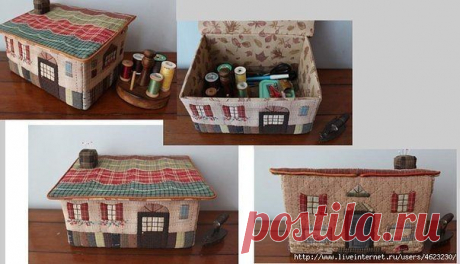Домик-шкатулка. Выкройка - Для уюта в доме