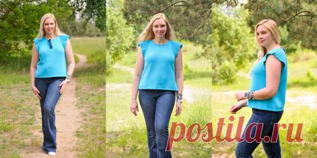 Летний топ с крылышками