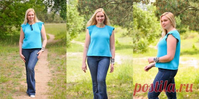 Летний топ с крылышками