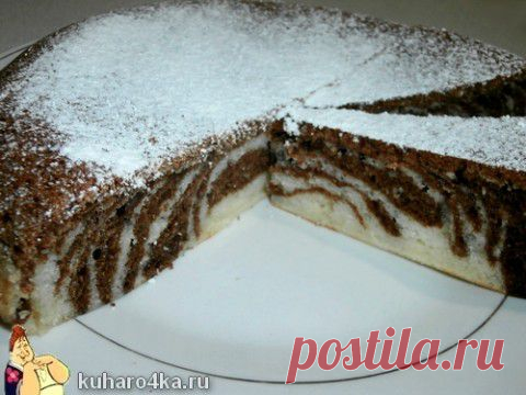 Бисквит "Зебра" в мультиварке. Быстро и просто! | Домашняя кулинария