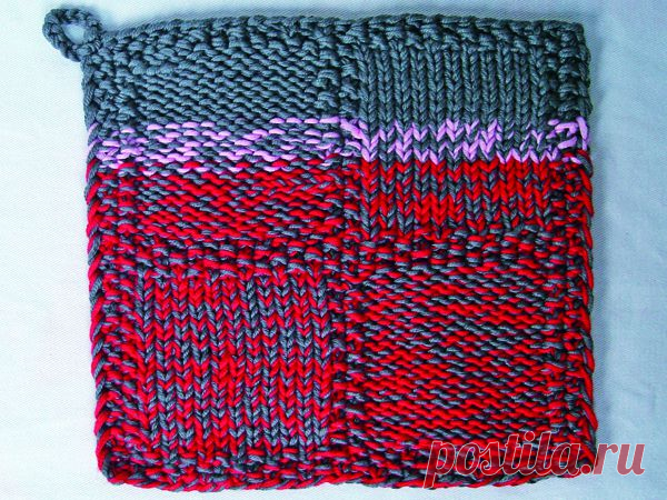 Изобр по > Прихватка Спицами