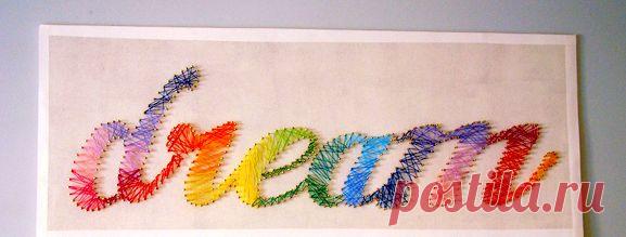 Оригинальные картины из ниток своими руками: мастер класс