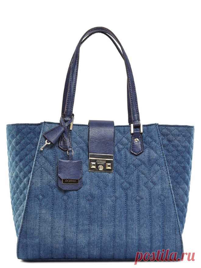 GUESS Women's Kalen Carryall Denim Tote: Handbags: Amazon.com