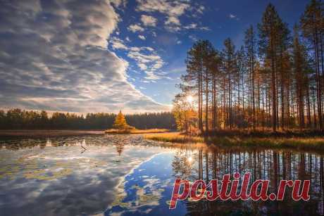 Карелия, оз. Лебяжье. Фотограф Евгений Луцко