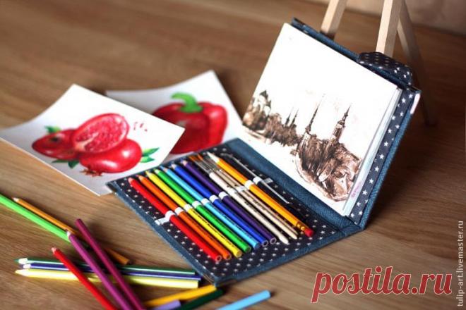 Делаем сами: карманный органайзер для рисования -