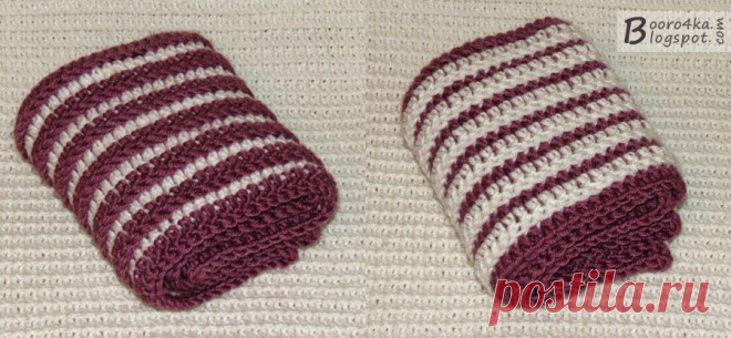 Сказочный ДОМИК: Двусторонний шарф-снуд за 2 вечера