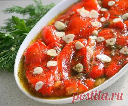 Закуска из маринованного перца