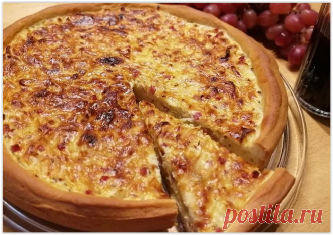 Швабский луковый пирог - тот случай, когда лук вкуснее мяса