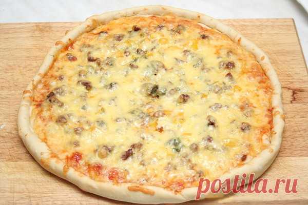 Домашняя пицца с фаршем — Домашняя кулинария
