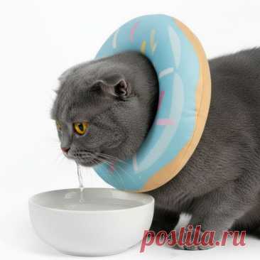 Кот в воротнике