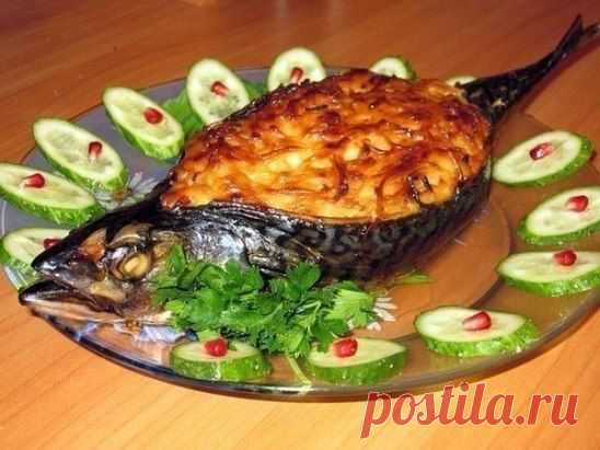 Скумбрия-лодочка, запеченная в духовке! Красиво и потрясающе вкусно!