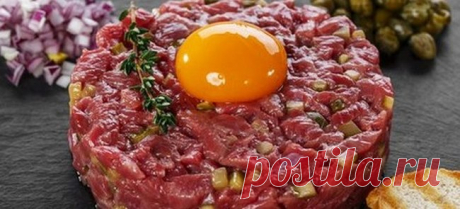 Тартар (осторожно,сырое мясо)