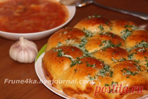 Пампушки с чесноком