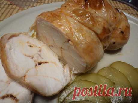 Мраморный куриный рулет