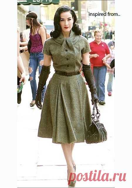 KEIRA vintage inspired made to measure dress all size swing
